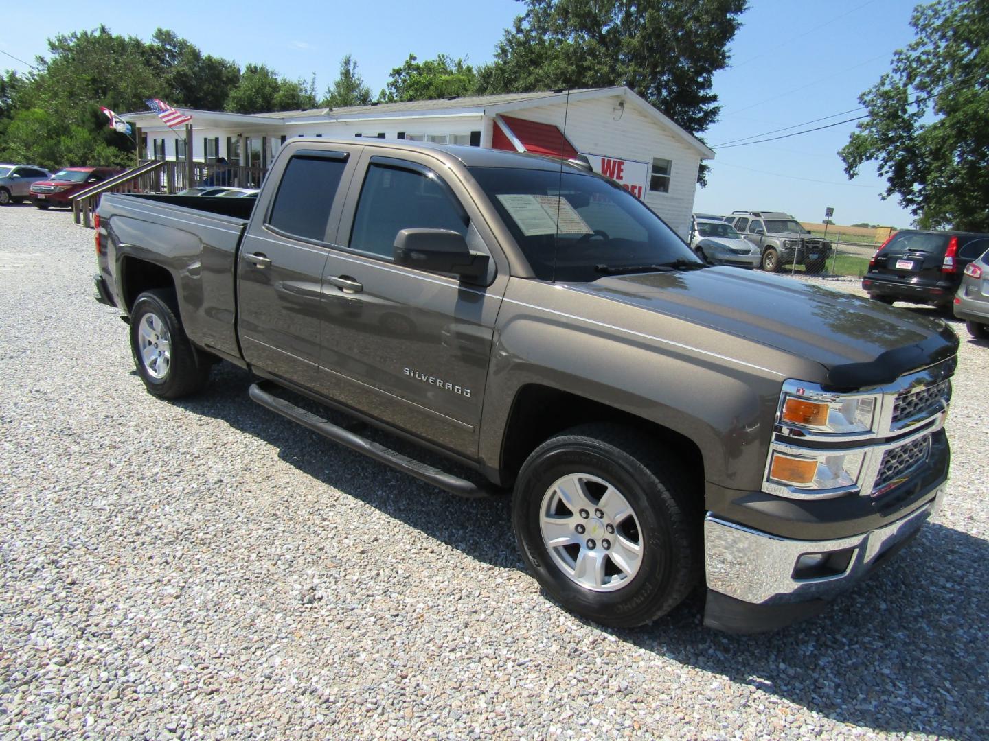 2015 Brown /Tan Chevrolet Silverado 1500 LT Double Cab 2WD (1GCRCRECXFZ) with an 5.3L V8 OHV 16V engine, Automatic transmission, located at 15016 S Hwy 231, Midland City, AL, 36350, (334) 983-3001, 31.306210, -85.495277 - Photo#0